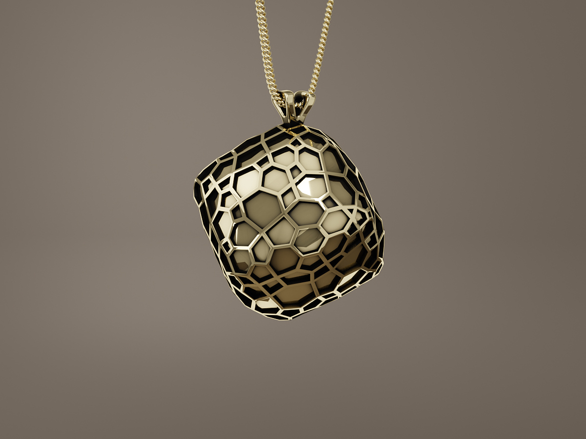 Product 3D Rendering. Custom Jewellery Design.